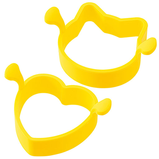 Shimomura Kougyou Yakipa! Pancake Ring (Cat/Heart) YP-611 Yellow-Kiichin - The #1 Place for Japanese Goods in Your Hand!
