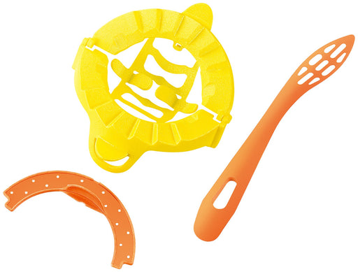 Shimomura Kougyou Yakipa Gyoza 10x10cm YP-614 Dishwasher Safe Niigata Tsubame-Sanjo Orange-Kiichin - The #1 Place for Japanese Goods in Your Hand!