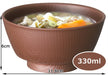 Skater Wood Grain Soup Bowl 330ml Brown Japan NBL2-Kiichin - The #1 Place for Japanese Goods in Your Hand!