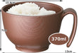 Skater Brown Woodgrain Tea Bowl 370ml w/Handle NBLs1H Made in Japan-Kiichin - The #1 Place for Japanese Goods in Your Hand!