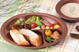 Skater Wood Grain Divider Plate Brown NLPS1 Japan-Kiichin - The #1 Place for Japanese Goods in Your Hand!