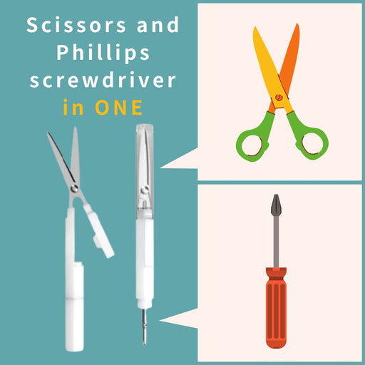 Sun-Star Stationery Light Green Stickyle Scissors - Japanese S3720071-Kiichin - The #1 Place for Japanese Goods in Your Hand!