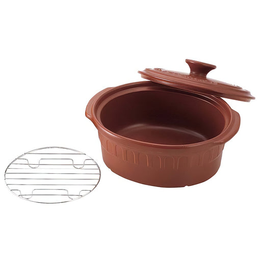 Toceram Oval Casserole Pot - Heat-Resistant Ceramic Cookware-Kiichin - The #1 Place for Japanese Goods in Your Hand!