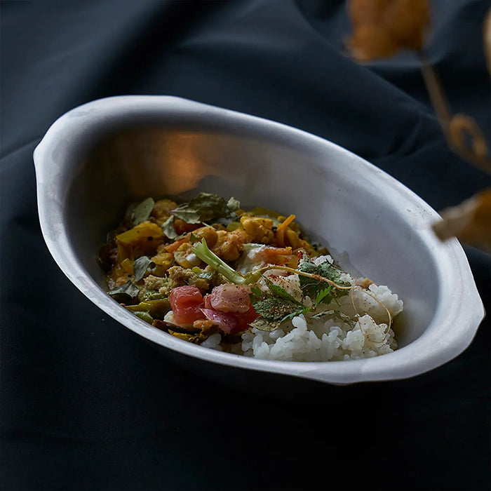 Aoyoshi Vintage Inox Stainless Steel Large Small Curry Plate - Authentic Made In Japan-Kiichin - The #1 Place for Japanese Goods in Your Hand!