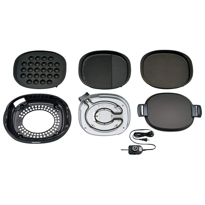 Zojirushi Hot Plate 3 Plate Yakitaki EA-BR30-TA Brown-Kiichin - The #1 Place for Japanese Goods in Your Hand!