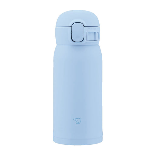 Zojirushi Mahobin SM-WS36-AM 360ml One-Touch Steel Mug Airy Blue 3-Item Wash-Kiichin - The #1 Place for Japanese Goods in Your Hand!