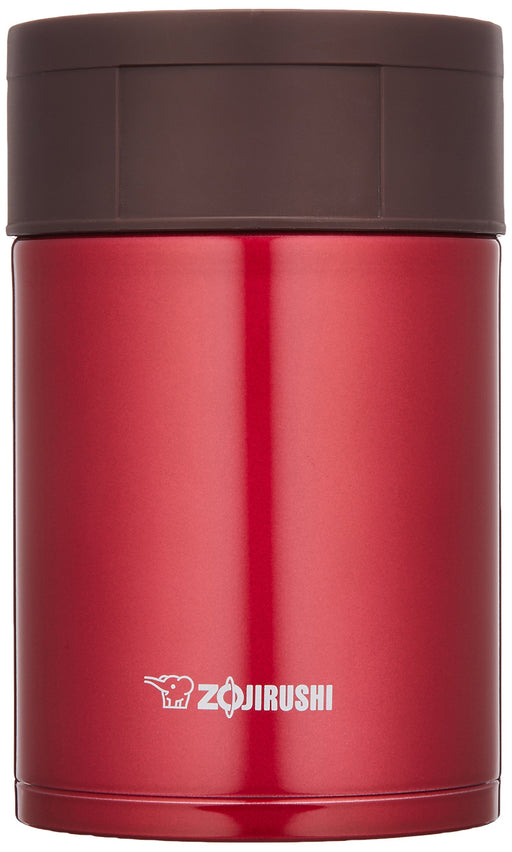 Zojirushi SW-HA45-RM 0.45L Stainless Steel Food Jar Red [Large Non-Disassemblable]-Kiichin - The #1 Place for Japanese Goods in Your Hand!