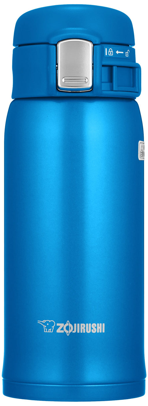Zojirushi SM-SD36-AM Water Bottle Direct Drinking One Touch Open Stainless Steel Mug 360ml Matte Blue-Kiichin - The #1 Place for Japanese Goods in Your Hand!